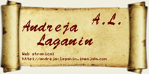 Andreja Laganin vizit kartica